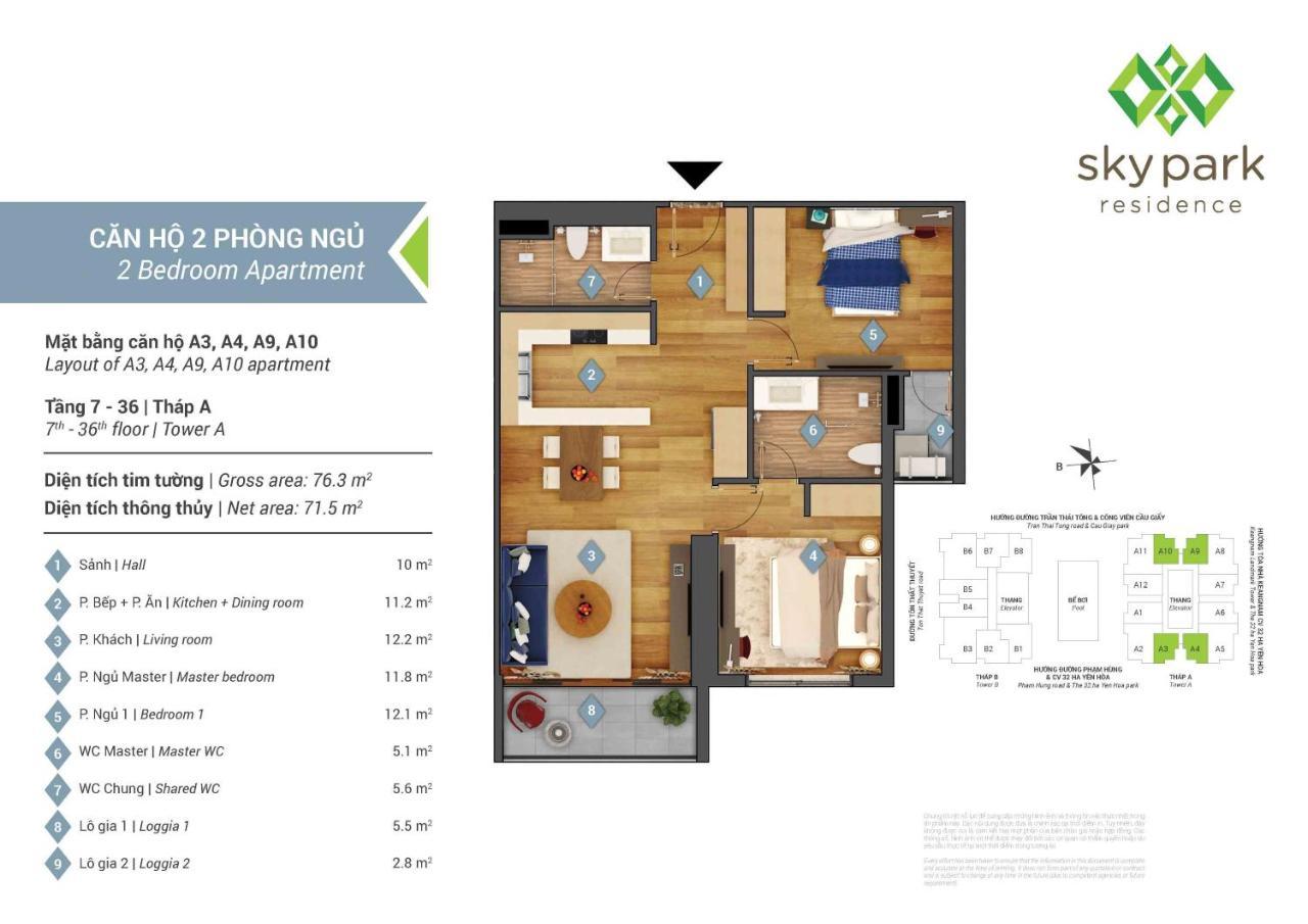 Sky Park Residence, 3 Ton That Thuyet, Cau Giay Hanoi